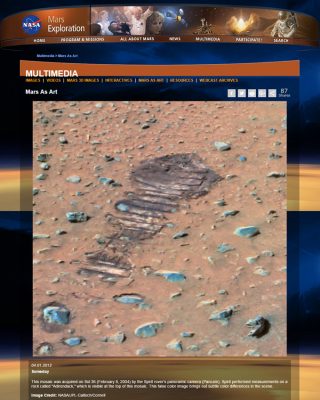 火星に人間の足跡? NASAの火星探査車が撮影! 人類は火星に旅立っていた!