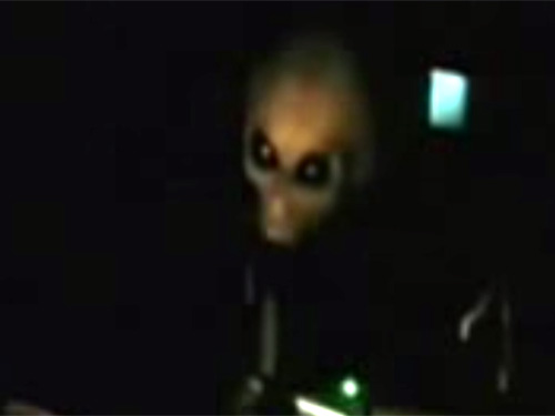 エリア51流出ビデオ、尋問される宇宙人グレイ1