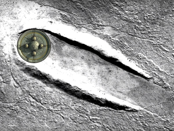 火星に巨大UFOが着陸した形跡？ グーグル火星で発見される！