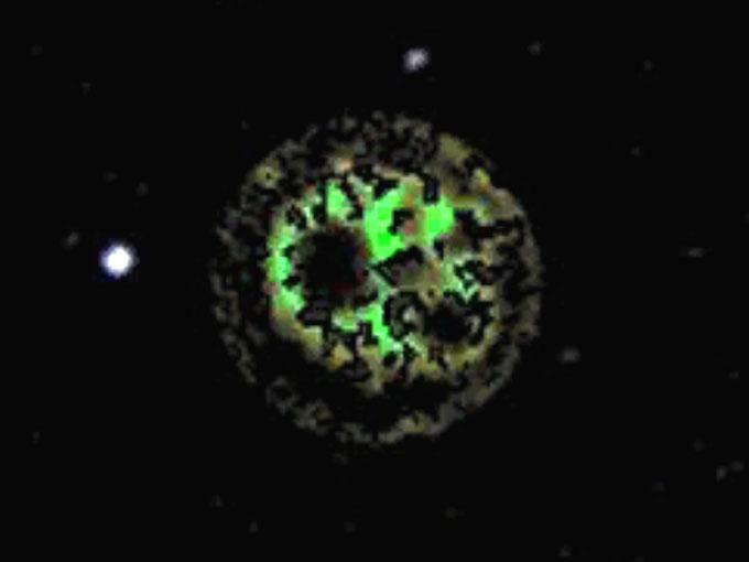 グーグルスカイで発見されたダイソン球の拡大画像