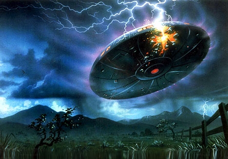 UFO墜落のイメージ