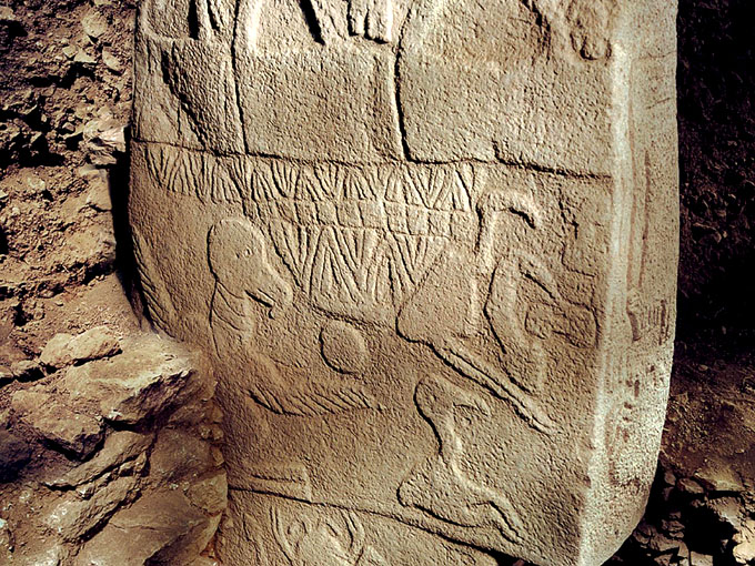 ギョベクリ・テペ遺跡の石柱の彫刻4