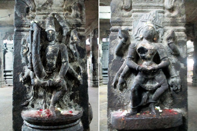 パンチャヴァルナスワミー寺院の彫刻